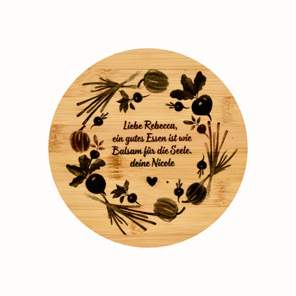 Personalisiertes Bambus-Schneidebrett